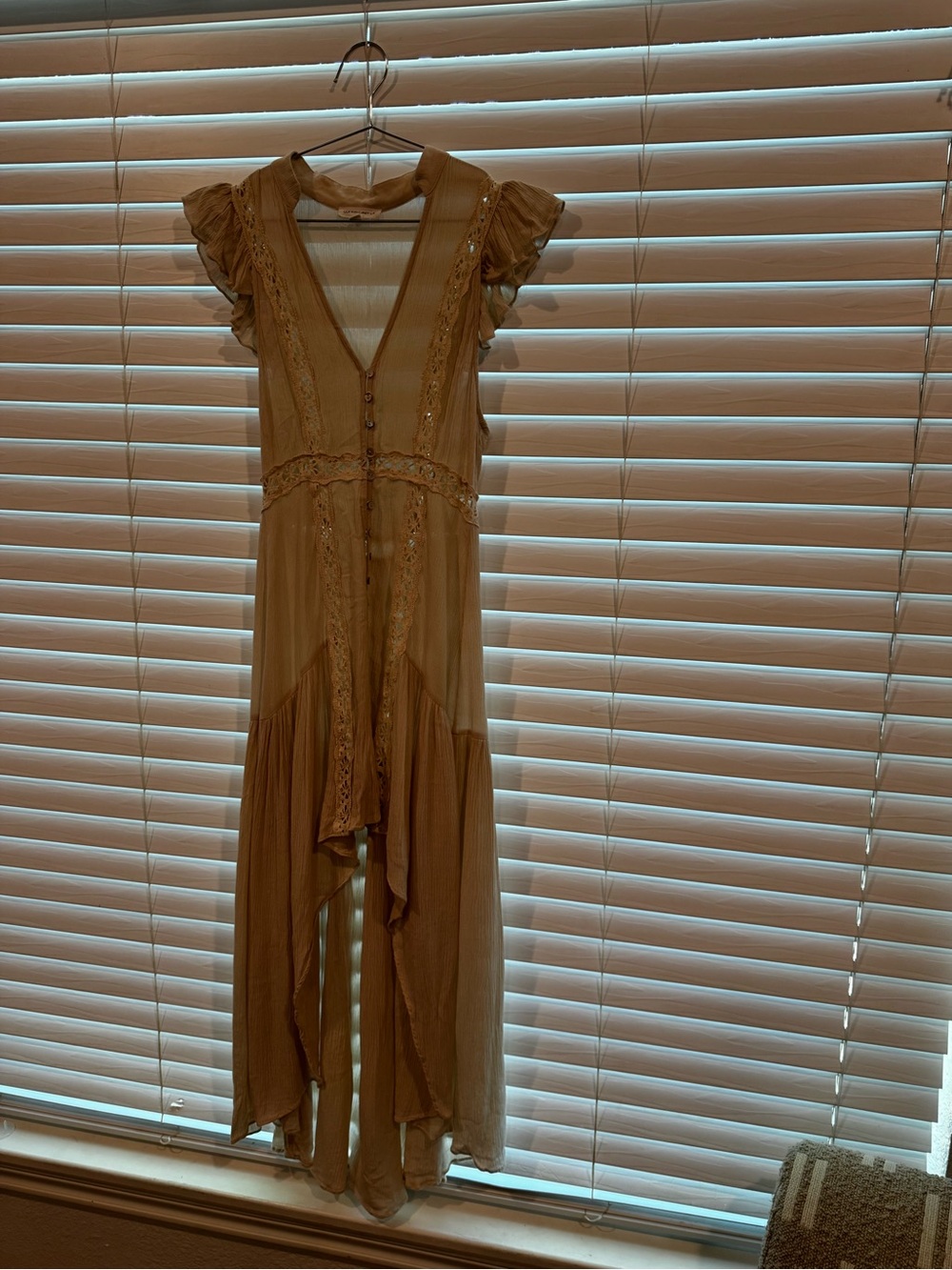 Womens Coverup Maxi Top Dress Layer S Crochet Sheer Bohemian Hippie Festival